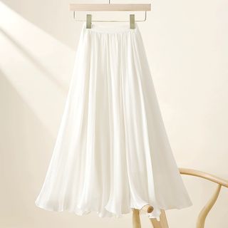 Slim Irregular Half-Length A-line Skirt