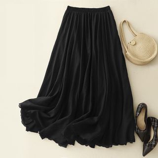 Women Bohemian Style Elastic Waist Skirt