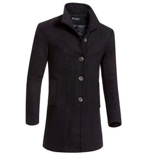 Men Winter Woolen Long Coat Jacket