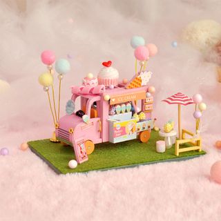 DIY Miniature Wooden Ice Cream Shop