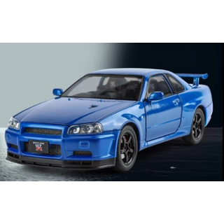 1:24 Nissan GTR R34 Diecast Model Car