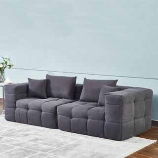 3 Seater Living Room Modular Sectional Compress Sofa