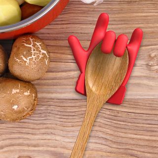 Silicone Finger-Shaped Lifting Spoon Holder