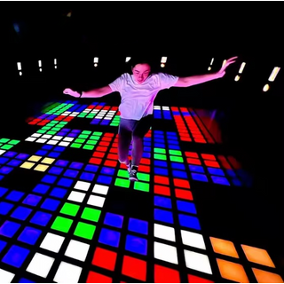 30x30cm LED Grid Game Metal Floor