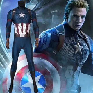 Avengers Endgame Captain America Cosplay Costume