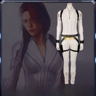 Black Widow 2021 White Suit Cosplay Costume