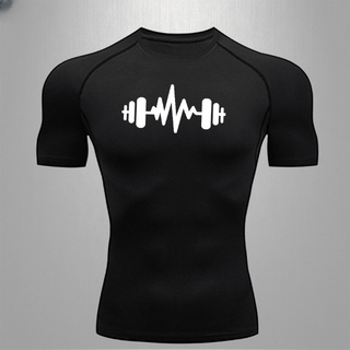 Short Sleeves Gym Wear Printed T-shirts