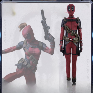 Female Deadpool Cosplay Costume