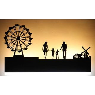 Family Bedside Background Wall Lamp