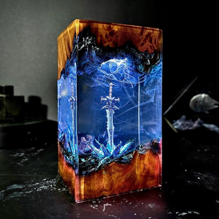 Resin Night Light Magic Sword Decor