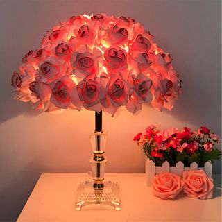 Wedding Bedside Flower Table Lamp