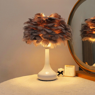 Luxury Feather Table Lamp