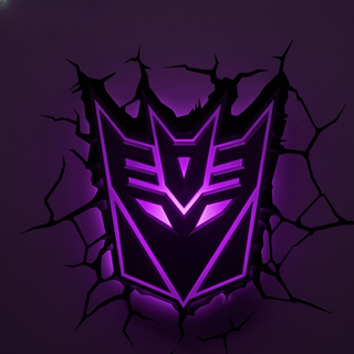 Decepticon LED Light Wall Decor Mask