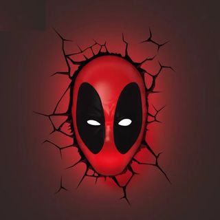 Deadpool LED Light Wall Decor Mask