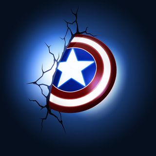 Captain America Shield LED Light Wall Decor