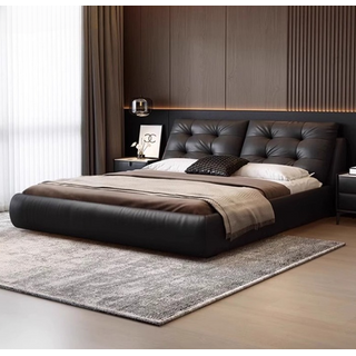 Italian Luxury Soft Leather Double Bed