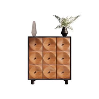 Wood Nine-Drawer Bedroom Storage Cabinet