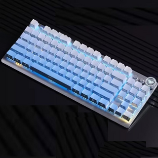 Wolf Spider Engraved Glacier Blue Wireless Gaming Keyboard