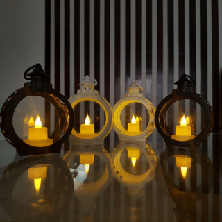 4 Pcs LED Round Shape Candle Light Lantern