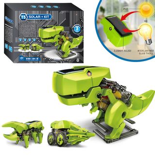 3-in-1 DIY Solar-Powered Dinosaur & Robot Toy