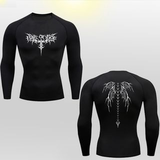 Devil Wings Gym Wear Compression Tshirt