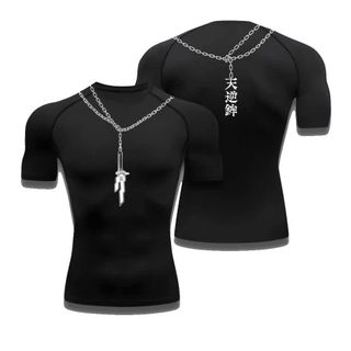 JJK Toji Spear of Heaven Chain Printed Fitness T-shirt