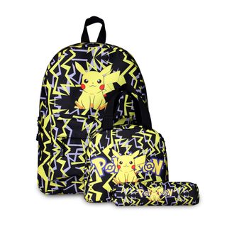 Pikachu Schoolbag 3Pc Set