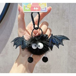 Halloween Bat Plush Keychain