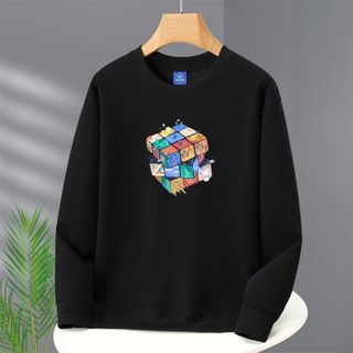 Universal Rubik's Cube Print Sweatshirt