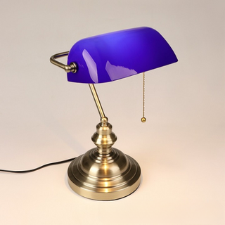 European Retro Bank Table Lamp