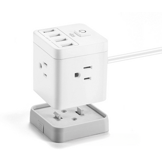 4 USB Ports 4.8A Cube Socket Extension Cord