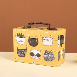 Retro Wooden Kitten Style Storage Gift Box