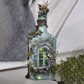 Halloween Luminous Castle Bottle Décor