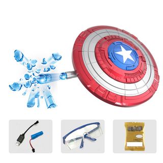 Electric Captain America Shield Gel Ball Blaster Toy