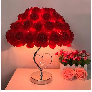Table Lamp Rose Flower LED Night Light