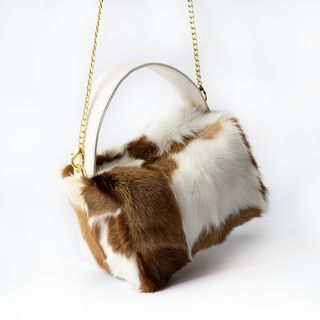Women Genuine Leather Luxuxy Fur Bag