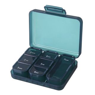 Portable 7 Day Compartment Pill Box