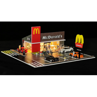 G-Fans 1:64 Diorama Mcdonald's McCafe Model
