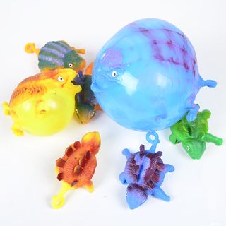 4 Pcs Dinosaur Squeeze Balloon Toy