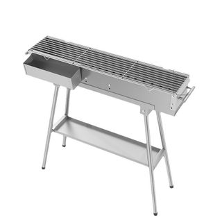 Folding Stainless Steel BBQ Charcoal Grill